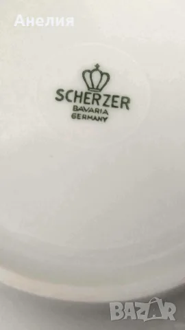 Scherzer Bavaria фин костен порцелан в бордо и злато , снимка 8 - Чаши - 56079528