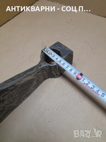 Стара Ръчно Кована Голяма Брадва  Тегло 1.900кг. Номер 4., снимка 13 - Антикварни и старинни предмети - 48286595