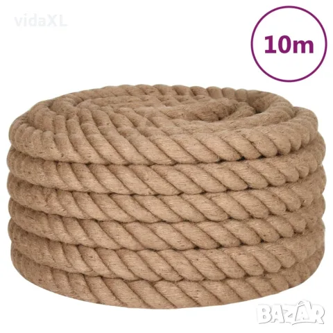 vidaXL Въже от юта, 10 м дължина, 60 мм дебелина（SKU: 153781）