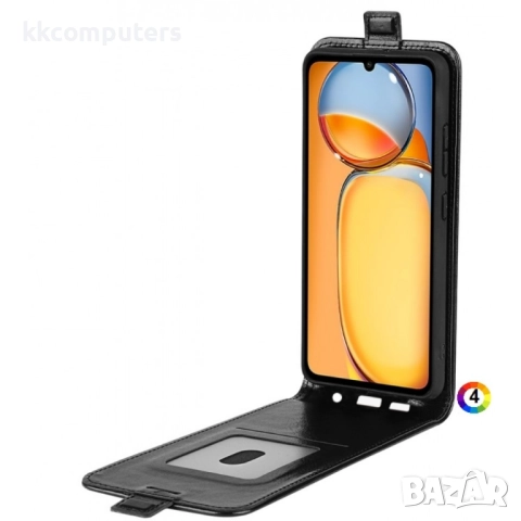 Xiaomi Redmi 13C / Poco C65 4G Flip3 Кожен Калъф и Скрийн Протектор, снимка 5 - Калъфи, кейсове - 52582593