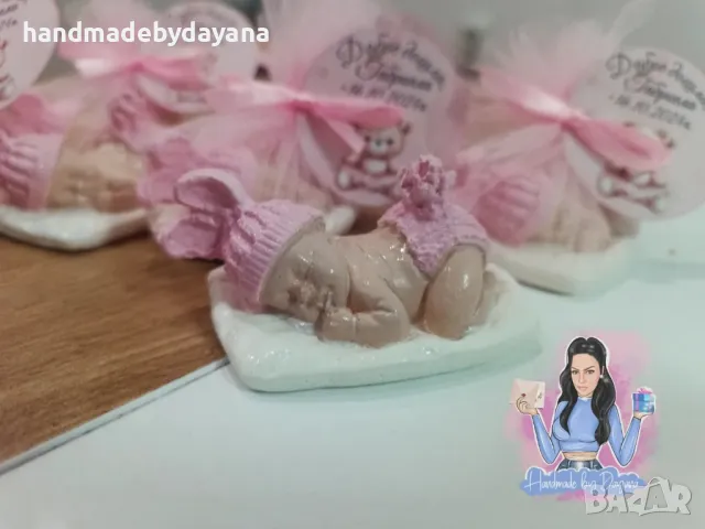 Подаръчета за гостите - бебе. Подходящи за бебешка погача, рожден ден, кръщене или друг повод. , снимка 5 - Ръчно изработени сувенири - 48091061