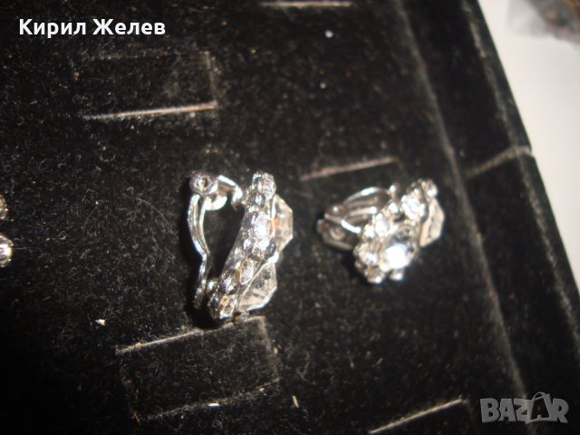 КРИСТАЛНИ КОЛИЕ ОБЕЦИ и БРОШКА МНОГО ЕФЕКТЕН АРТ МОДЕН КОМПЛЕКТ 16598, снимка 11 - Бижутерийни комплекти - 30691407