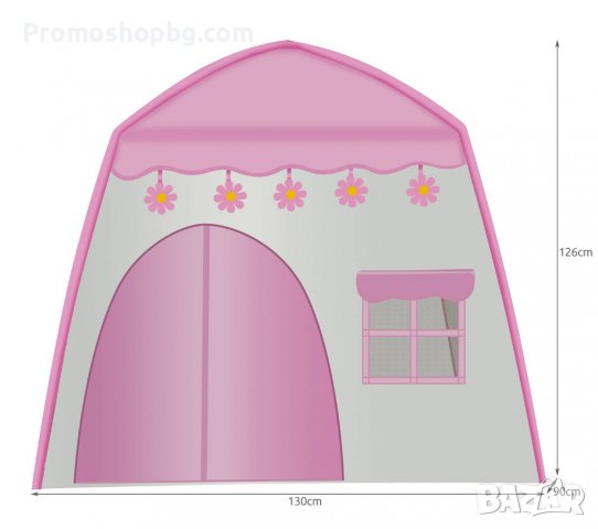 Детска палатка за игра/къщичка + LED Лампи + чанта за съхранение, снимка 4 - Други - 40121346