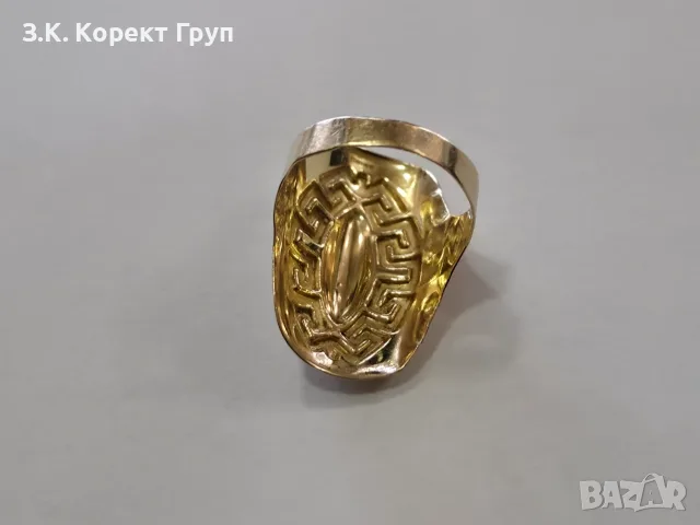 Дамски златен пръстен 14К 585 / 2,87 гр., снимка 4 - Пръстени - 55853428
