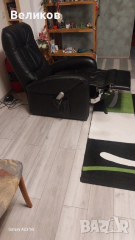 Кожен Електрически Фотьойл , снимка 9 - Дивани и мека мебел - 54282547