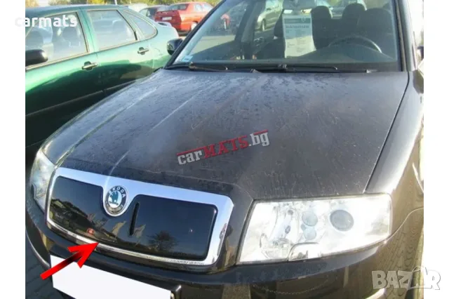 Зимен дефлектор (протектор) за решетка HЕКО за Skoda Suberb (2002-2006) - upper