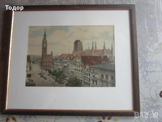 Стара картина замък , снимка 6 - Картини - 30090854