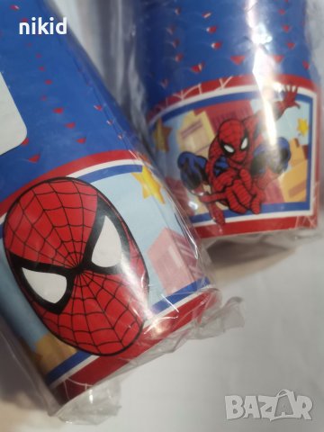 10 бр Спайдърмен spiderman хартиени кошнички капсули поставки чашки за кексчета мъфини, снимка 2 - Други - 37972659