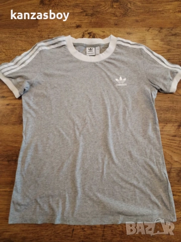 Adidas Women 3 Stripes T Shirt - страхотна дамска тениска КАТО НОВА М, снимка 6 - Тениски - 52171853