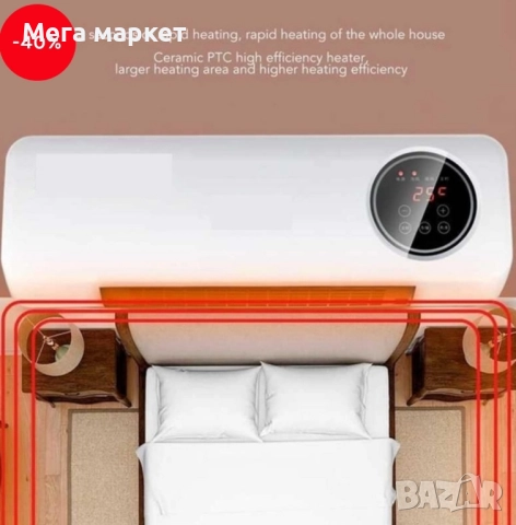 Печка за стена 2000 вата