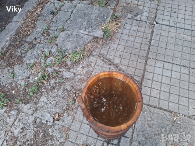 стара дървена бучка за биене на мляко за масло, снимка 2 - Антикварни и старинни предмети - 51586924