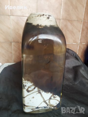 стъклена ваза в стил арт, снимка 2 - Вази - 30730030