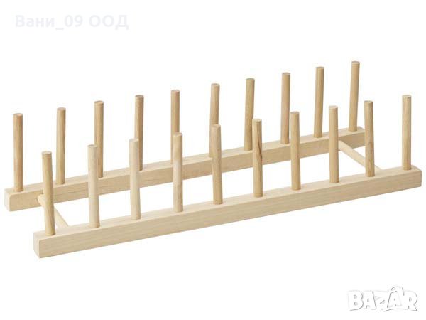 Дървена поставка за чинии, снимка 3 - Други - 30115524