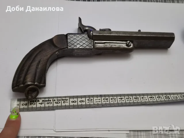 Пистолет двуцефно Лифоше, снимка 10 - Антикварни и старинни предмети - 55769862