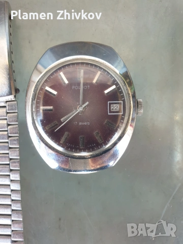 стар съветски механичен часовник - СССР , снимка 2 - Антикварни и старинни предмети - 54302347