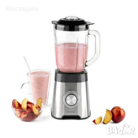 Блендер Muhler, 500W, 1.5 л, стъклена кана, снимка 5 - Блендери - 52337191