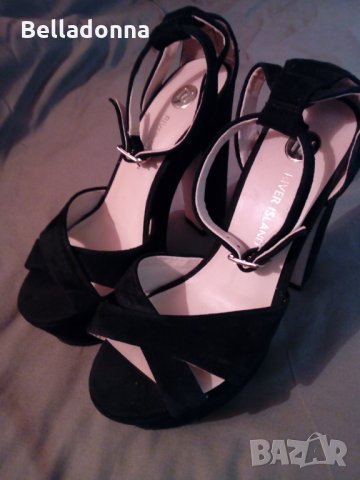 Нови обувки от естествен велур "River Island" , снимка 1 - Дамски елегантни обувки - 31563340