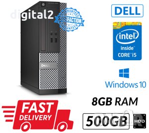 Компютър Dell OptiPlex 3020 , Intel Core i3 4460  (3.2) GHZ , 8GB , 500GBHDD като нови , снимка 1 - Работни компютри - 32031895