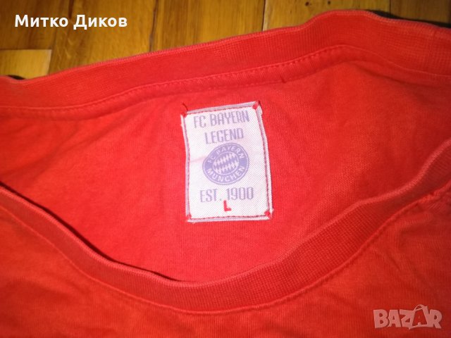 Байерн Мюнхен тениска легенди-Ули Хьонес-100% памук размер Л, снимка 3 - Футбол - 29400542