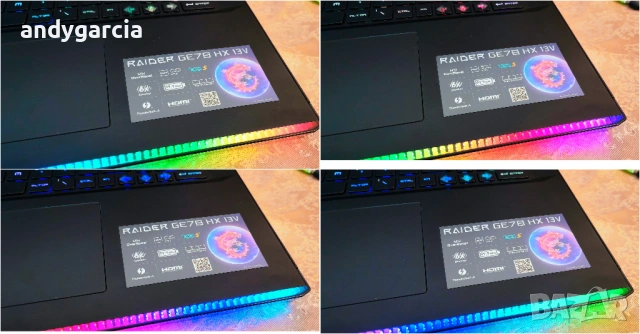 NVIDIA RTX 4070 8GB/Intel Core i7-13700HX/16GB RAM/1TB SSD NVMe/17.3 QHD IPS 240hz/MSI Raider GE78, снимка 13 - Лаптопи за игри - 54237220