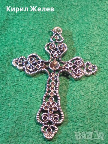 СРЕБРИСТ ФИЛИГРАНЕН ТИП КРЪСТ ГОЛЯМ 87133, снимка 9 - Колиета, медальони, синджири - 29563969