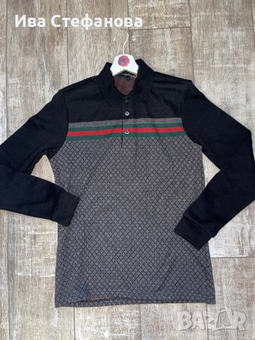 Нов уникален 100% памук памучен  оригинален тънък пуловер GUCCI Cucci Гучи, снимка 13 - Пуловери - 42866799