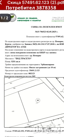 парцел в гр.Поморие кв.Каменар, снимка 2 - Парцели - 56087867