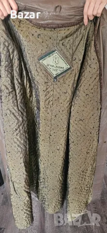 Дълго кожено палто от естествена кижа, снимка 3 - Палта, манта - 48598760