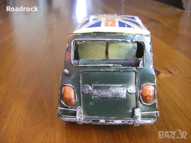 Mini Cooper метална количка ръчна изработка, снимка 4 - Колекции - 48135301