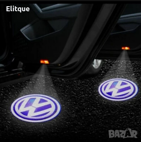 LED лого проектор за врати, 2 бр. M e r c e d e s/ B M W/ V o l k s w a g e n . Работи на батерии, снимка 6 - Други - 52902015