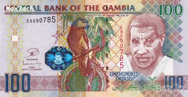❤️ ⭐ Гамбия 2006-2018 100 даласи UNC нова ⭐ ❤️, снимка 2 - Нумизматика и бонистика - 52887265