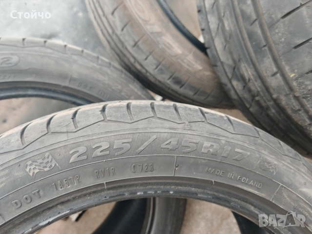 4бр летни гуми Дебика престо 225/45/17, снимка 5 - Гуми и джанти - 54360105
