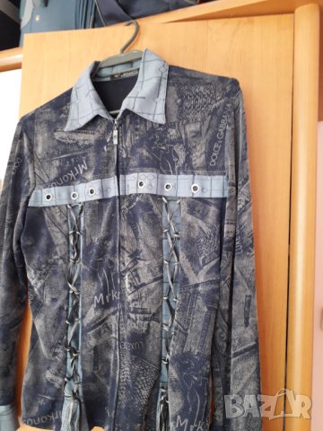 Дамска риза дизайнерска спортно елегантна с цип, снимка 4 - Ризи - 29982811