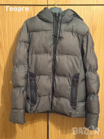 Зимно тъмносиво яке