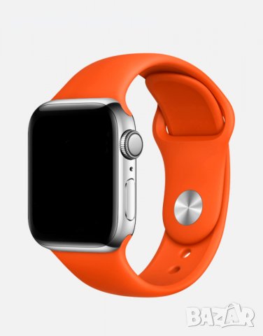 Силиконова каишка Apple watch 7 – 38mm/ 40mm/ 41mm, оранжевa