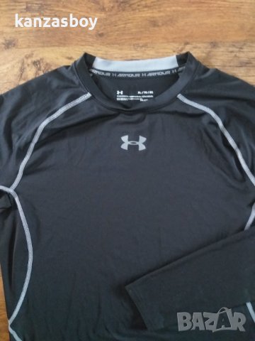 Under Armour HeatGear Long Sleeve Compression Shirt - страхотна мъжка блуза НОВА БЕЗ ЕТИКЕТИ, снимка 3 - Блузи - 39886627
