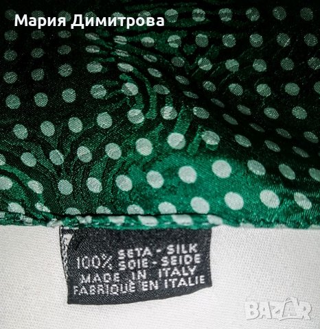 Копринен шал на точки 24/117, снимка 3 - Шалове - 37339849