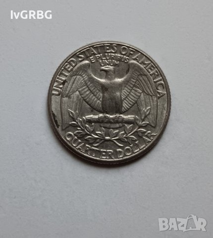 25 цента САЩ 1/4 долар Америка 1985 , Джордж Вашингтон , снимка 5 - Нумизматика и бонистика - 44277416