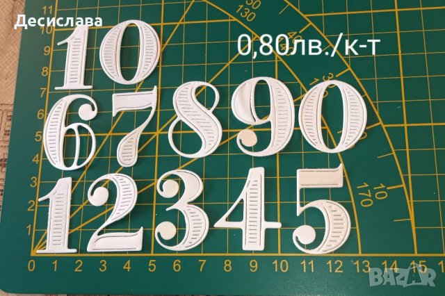 Картонени цифри, снимка 13 - Други - 25395369