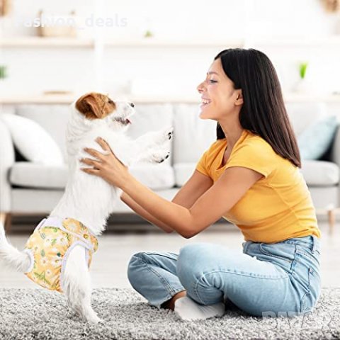 Нови хигиенни бикини за домашни любимци куче 3 броя пелени за многократна употреба, снимка 7 - За кучета - 40188972