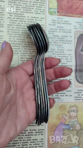 Масивни посребрени чаени лъжици МНЦ
Руски от едно време 
, снимка 4 - Други ценни предмети - 49900989