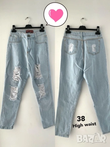 къси дънки jeans mom пола S 34/36, снимка 10 - Къси панталони и бермуди - 38135228