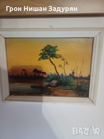 Продавам картина пейзаж , снимка 6 - Антикварни и старинни предмети - 52103256