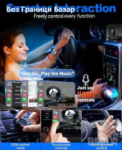 Нов Адаптер за безжичен CarPlay iDiskk – съвместим с iPhone iOS 10+, снимка 4 - Друга електроника - 48619824