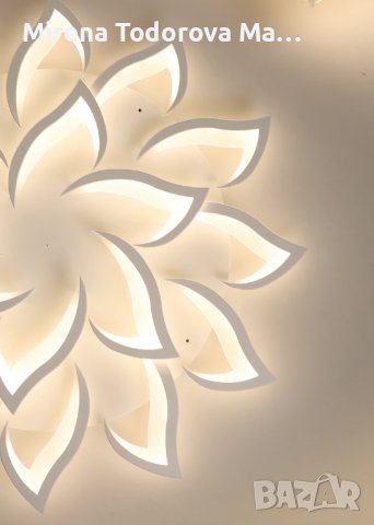 Модерен LED полилей с дистанционно управление, снимка 3 - Лед осветление - 38329403