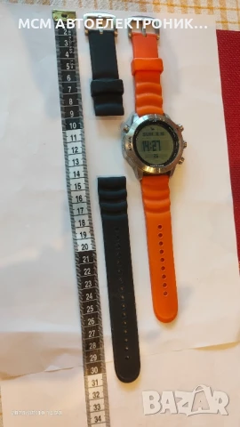 МНОГО ДЪЛГА ЧЕРНА ВОДОЛАЗНА ОРИГИНАЛНА СИЛИКОНОВА КАИШКА NORTH EDGE, снимка 3 - Каишки за часовници - 51358064