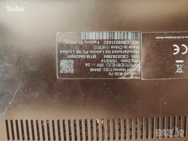 Lenovo M30-70 !, снимка 5 - Лаптопи за игри - 55930217