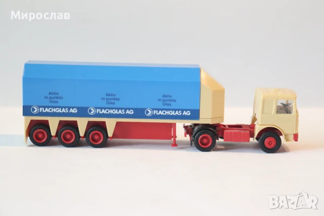 HERPA  1:87 H0 MAN  КАМИОН ТИР ИГРАЧКА МОДЕЛ, снимка 7 - Колекции - 49742859
