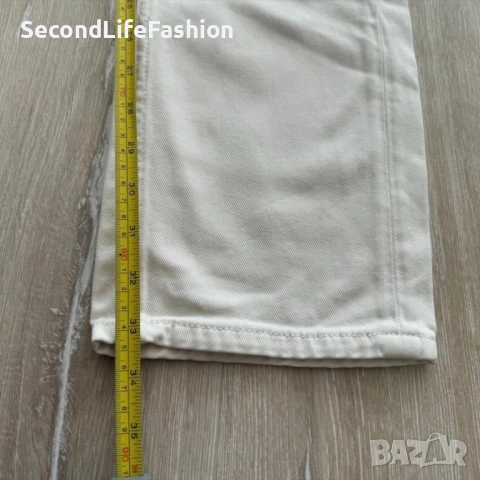 Мъжки дънки Peak Performance Barrow с копчета, W31 L34, бял деним, снимка 5 - Дънки - 53010887