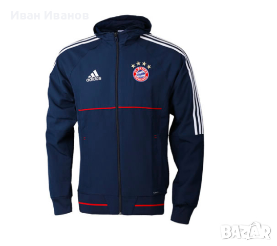 орнище с качулка Adidas Climalite x F.C. Bayern Munchen размер М 